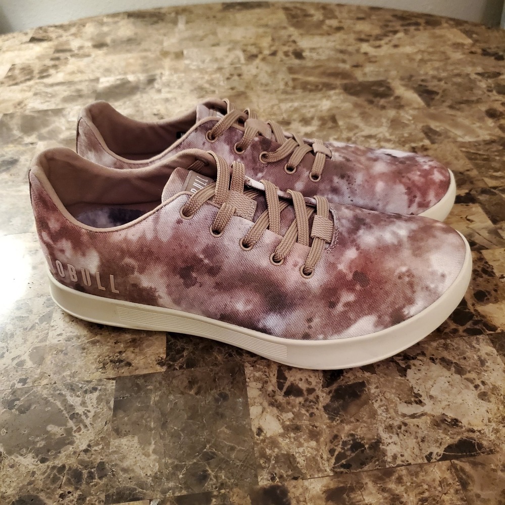 Nobull Canvas Trainer Women 9 Men 7.5 Earth Tone Tie Dye Active Gym Work Out‎